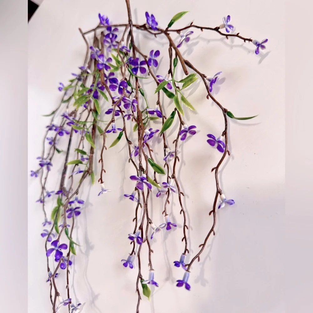 LIFELIKE Purple Willow Blossom Flower Picks Floral Home Decor Arrangement Wreath